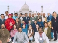 Delegates/Observers at the Taj Mahal during their tour to Agra on 20 January, 2005