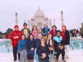 Delegates/Observers at the Taj Mahal during their tour to Agra on 20 January, 2005
